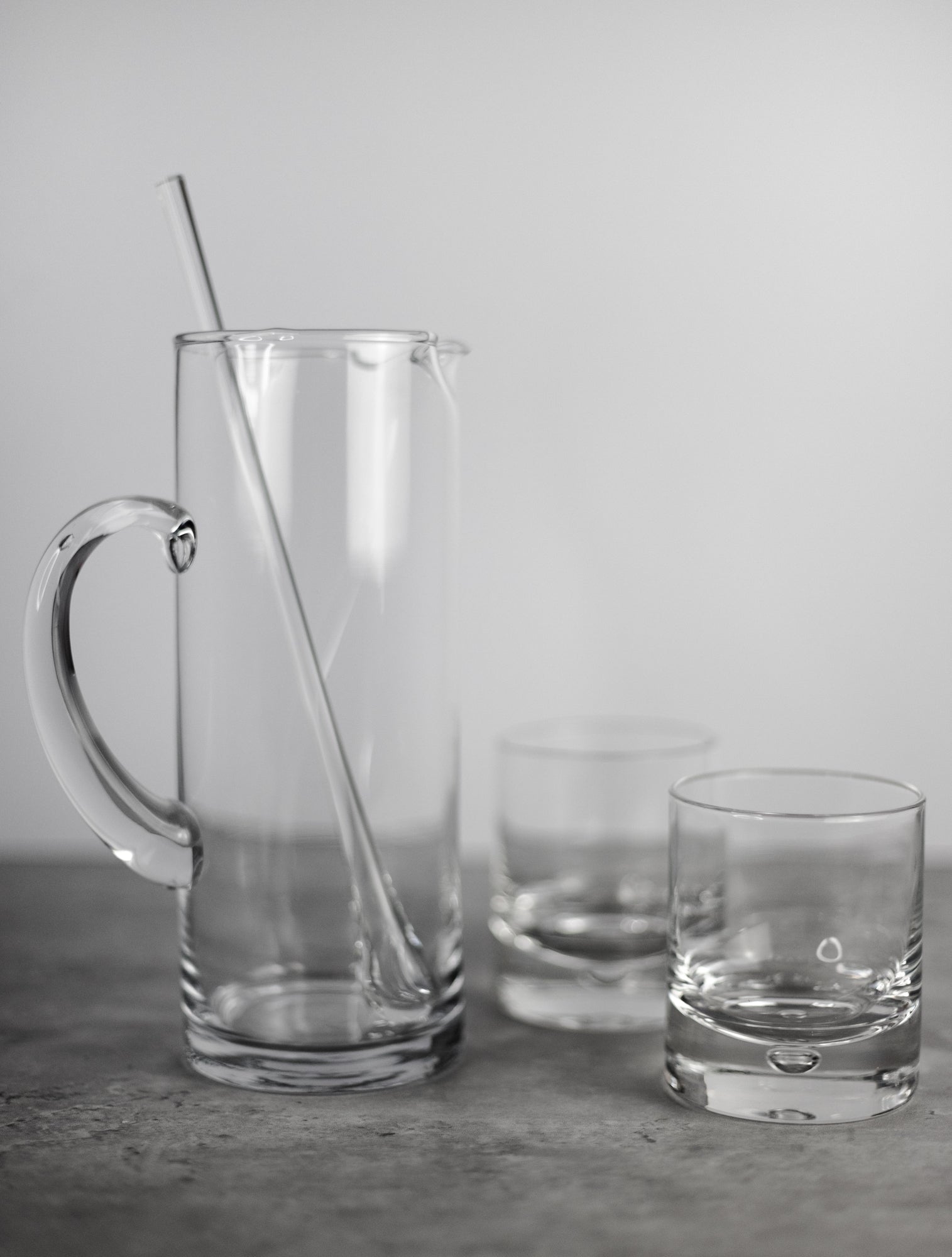 Celebrate Mouth Blown Glass Ice Tea, M artini or Water Pitcher H9.75" - 48 oz.-S431