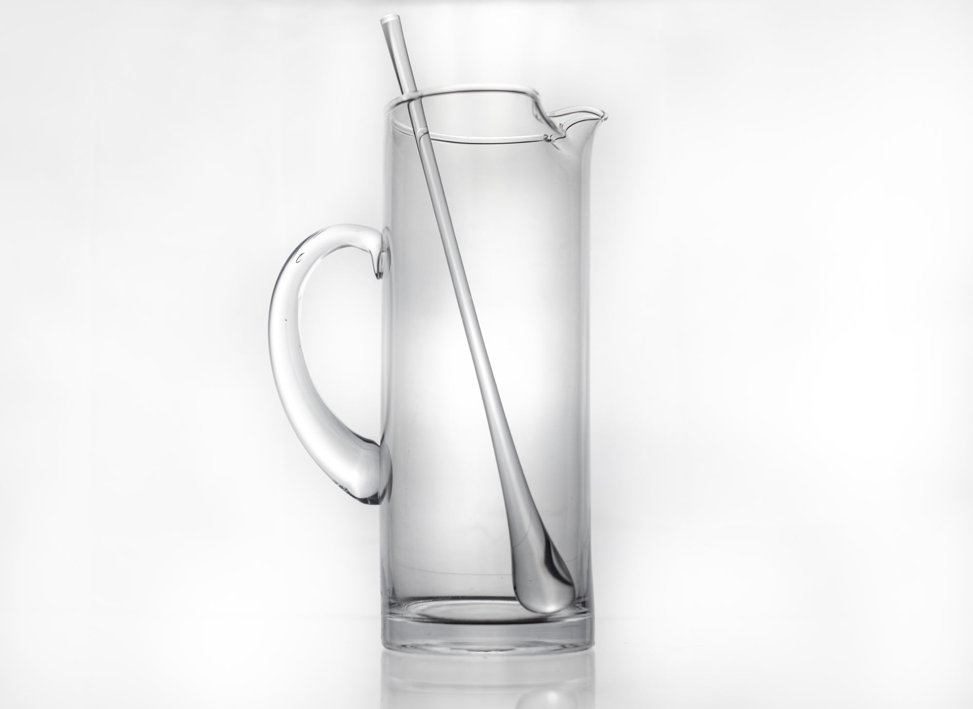 Celebrate Mouth Blown Glass Ice Tea, Martini or Water Pitcher H11.5" - 54 oz.-S430