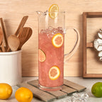 Celebrate Mouth Blown Glass Ice Tea, Martini or Water Pitcher H11.5" - 54 oz.-S430