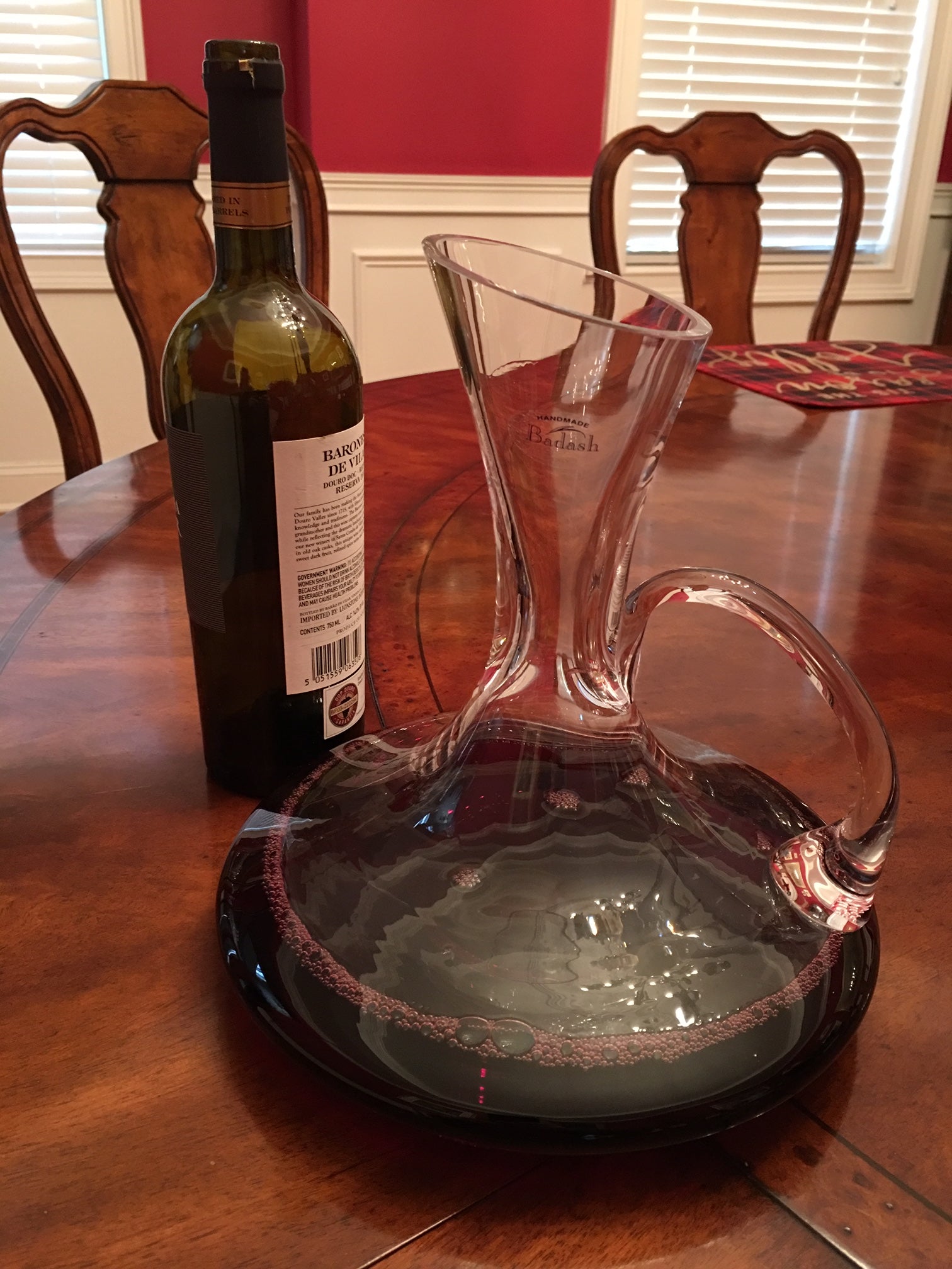 Milano Lead Free Crystal Wine Carafe 32 oz.- H9-S438