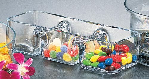 Manhattan European Mouth Blown Crystal Chip N Dip 11".-SL615