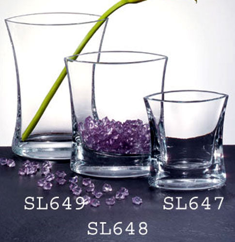 Riviera European Mouth Blown Medium Pocket Vase 6.5-SL648