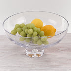 Galaxy European Mouth Blown Deep Pedestal Centerpiece Bowl D11" x 5.75-SL830