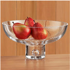 Galaxy European Mouth Blown Deep Pedestal Centerpiece Bowl D11" x 5.75-SL830