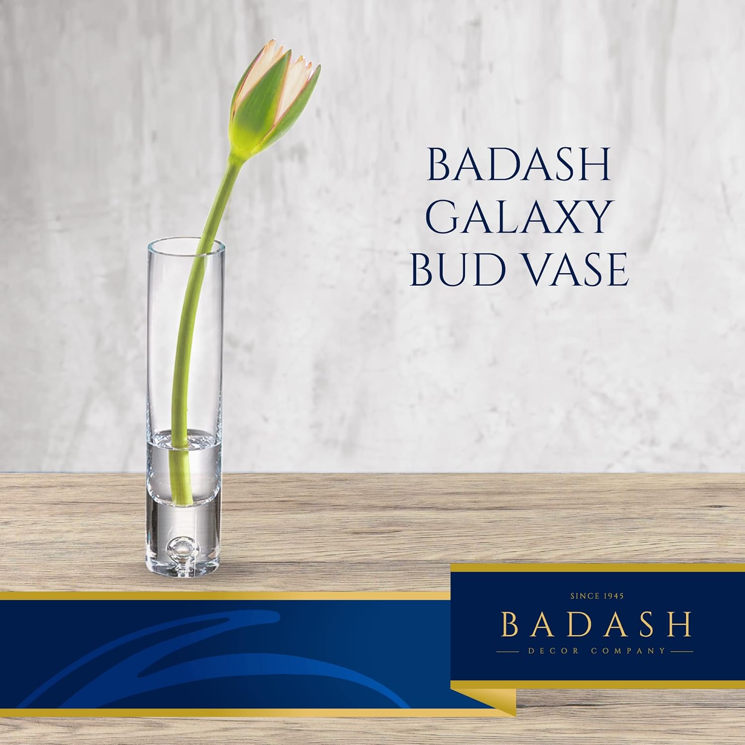 Galaxy 8.5" Mouth Blown Crystal Bud Vase-SR701