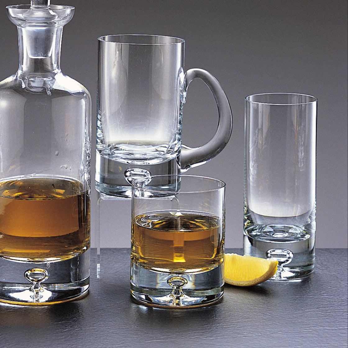 Galaxy 4 pc Set Single Old Fashioned -  Rocks Lead Free Crystal Scotch Glass 5 oz.-SR736