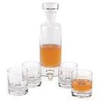 Galaxy 4 pc Set Single Old Fashioned -  Rocks Lead Free Crystal Scotch Glass 5 oz.-SR736