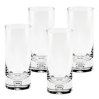 Galaxy Mouth Blown Lead Free Crystal Hiball Glass -13oz - 4 pc Set-SR738