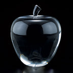 Solid Crystal Apple Paperweight H3.5-SU316