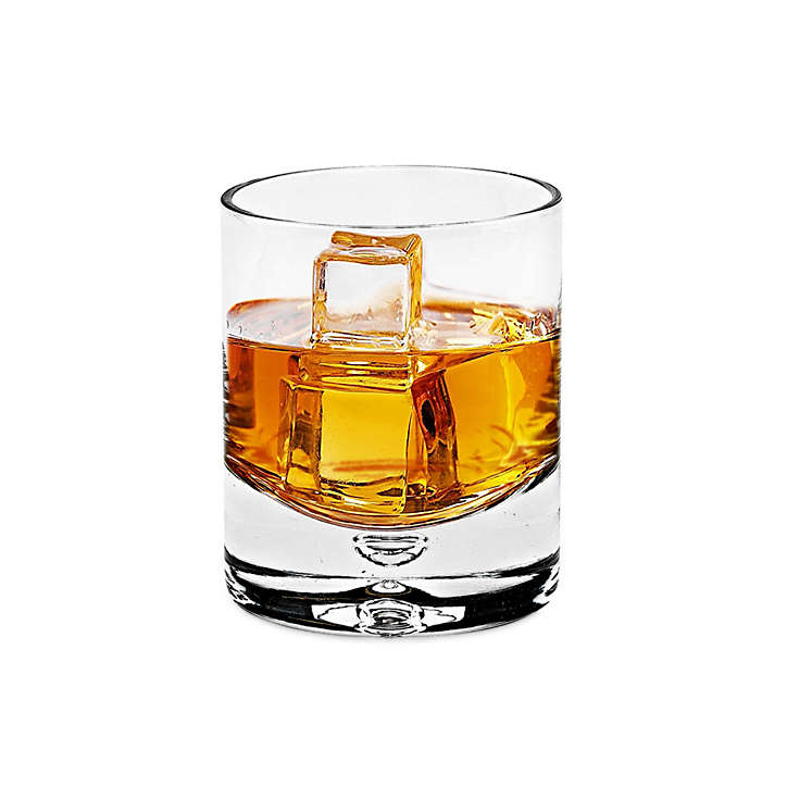 Galaxy 4 pc set Rocks Glass - Old Fashioned  Lead Free Crystal Scotch Glass - 8 Oz-SR737