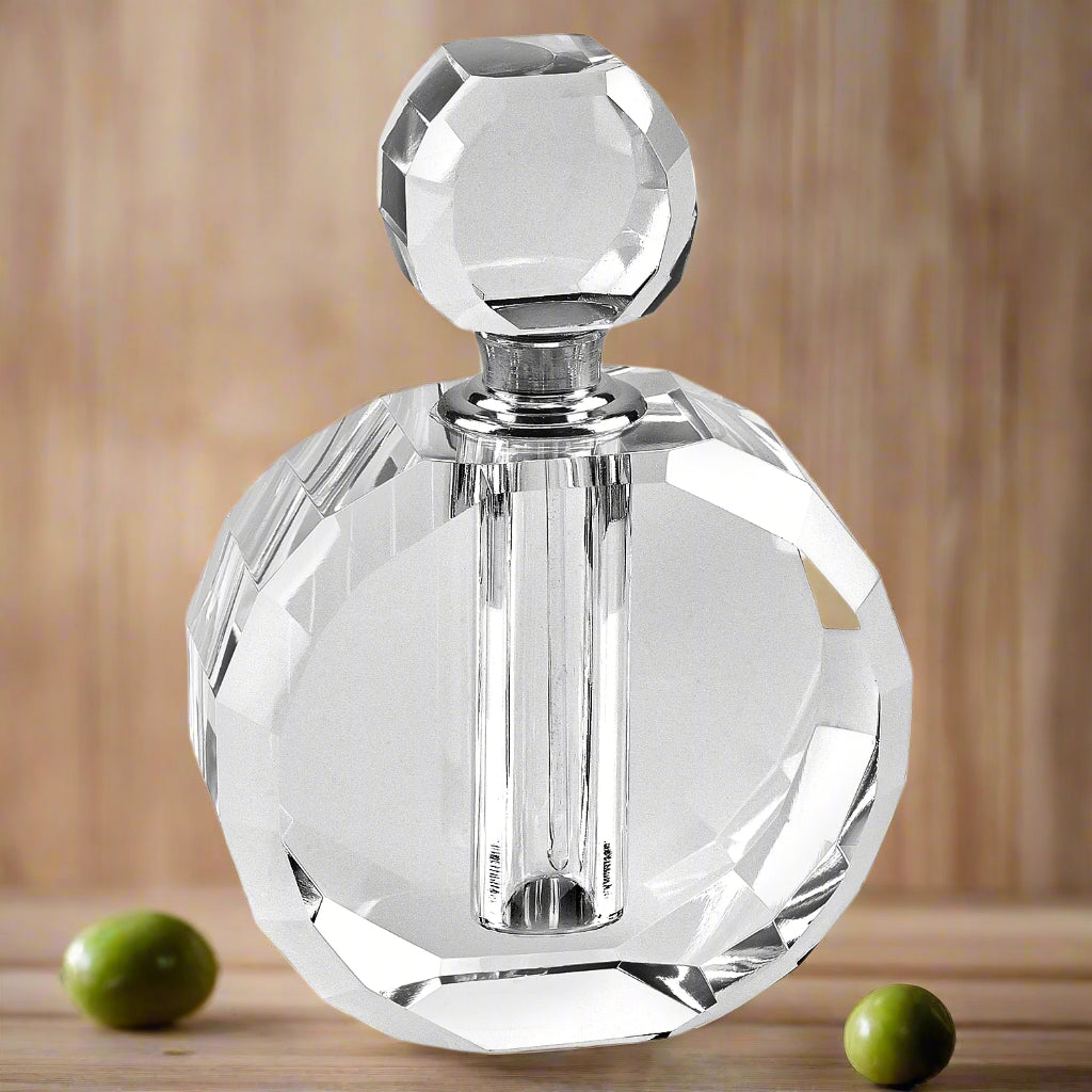 Zoe Round Crystal Perfume Bottle H4-YD356