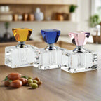 Rainbow 3 pc Crystal Perfume Bottle Set-YD369