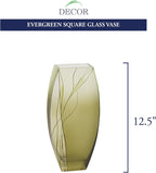 Evergreen European Mouth blown and Hand Decorated 12.5" Vase-CD109