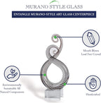 Entangle Murano Style Art Glass Centerpiece H10-GW513
