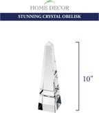 Elegant Hand Crafted Crystal 10" Obelisk-H131