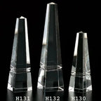 Elegant Hand Crafted Crystal 12" Obelisk-H132