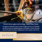 Rainbow Ribbon Murano Style Art Glass Centerpiece on Crystal Base 18"-GW528