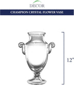 Champion European Mouth Blown Crystal 12" Trophy Vase - K2051