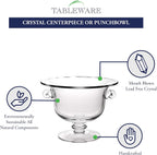 Champion European Mouth Blown Crystal 11" Trophy, Centerpiece, Fruit or Punch Bowl - K918