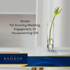 Galaxy 8.5" Mouth Blown Crystal Bud Vase-SR701