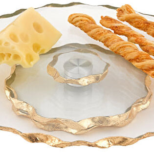 7 Hand Decorated Edge Gold Leaf Square Candy Or Serving Bowl 7 Hand Decorated Edge Gold Leaf Square Candy Or Serving Bowl