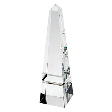 Elegant Hand Crafted Crystal 10" Obelisk