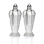 Preston Platinum Handmade Lead Free Crystal Pair of Salt and Pepper Shakers - H4