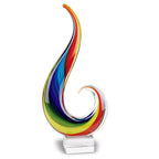 Rainbow Note Murano style 16 inch Centerpiece