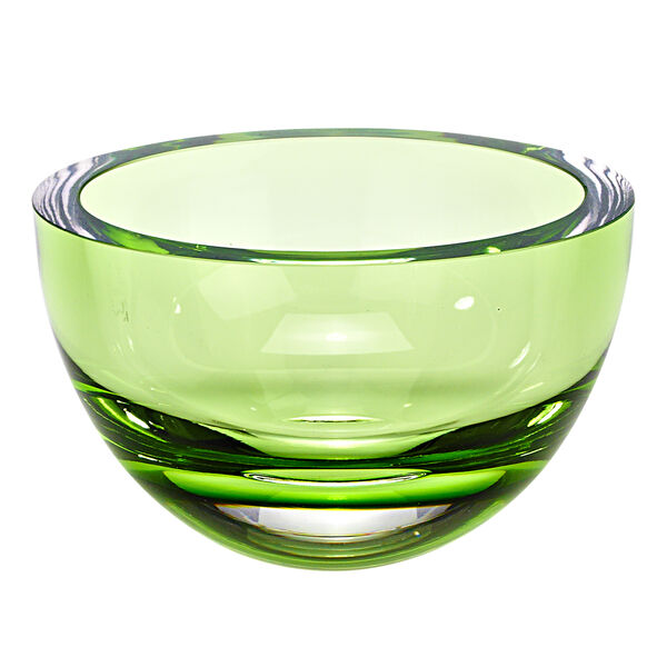 Penelope Spring Green Mouth Blown European Lead Free Crystal 6" Bowl