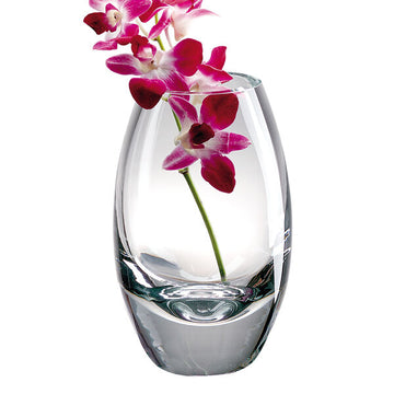 Radiant European Mouth Blown Crystal 9" Vase - The Bomb!