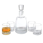 Park Avenue European Mouth Blown Lead Free Crystal Park Avenue 5 Pc. Whiskey Set