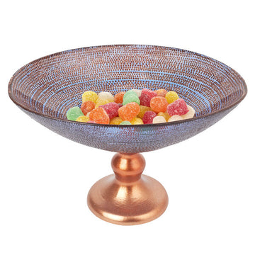 Dory - A Footed Oval Glass 9" Candy Bowl