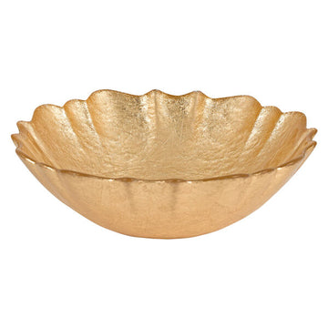 Victoria Authentic Gold Leaf 6" Candy,Nut or Mint Bowl