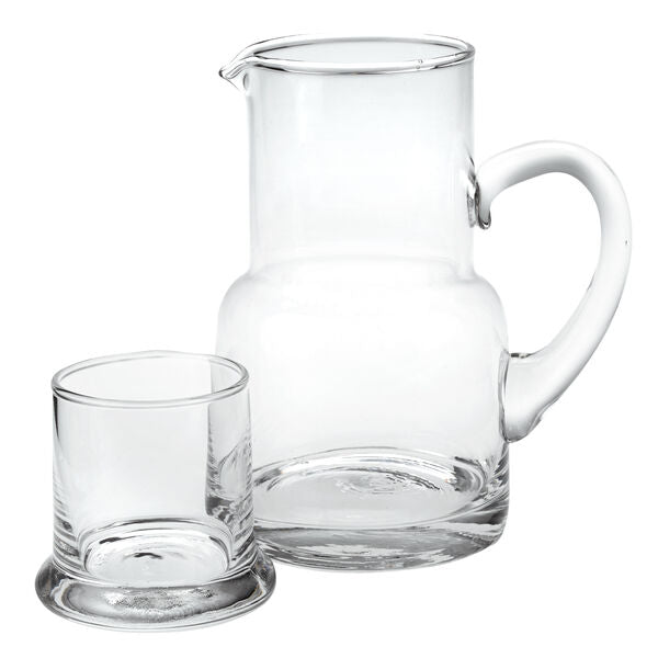 Long Island 2 Pc Glass Bedside or Desktop Carafe Set 10 oz. H7