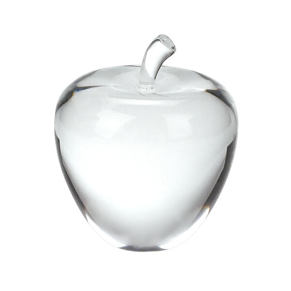Solid Crystal Apple Paperweight H3.5