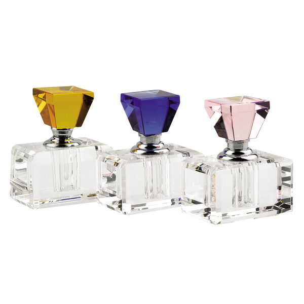 Rainbow 3 pc Crystal Perfume Bottle Set